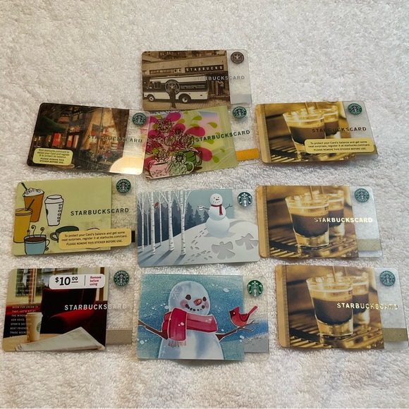 Starbucks Other - lot of 10 EMPTY Starbucks gift cards used